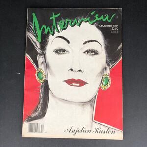 INTERVIEW Anjelica Huston Chris Stein Stephen Sprouse WARHOL December 1987
